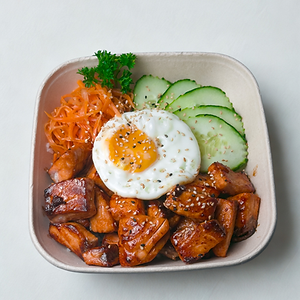 Bibimbap au Saumon Teriyaki