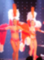 danseuse plumes rouge