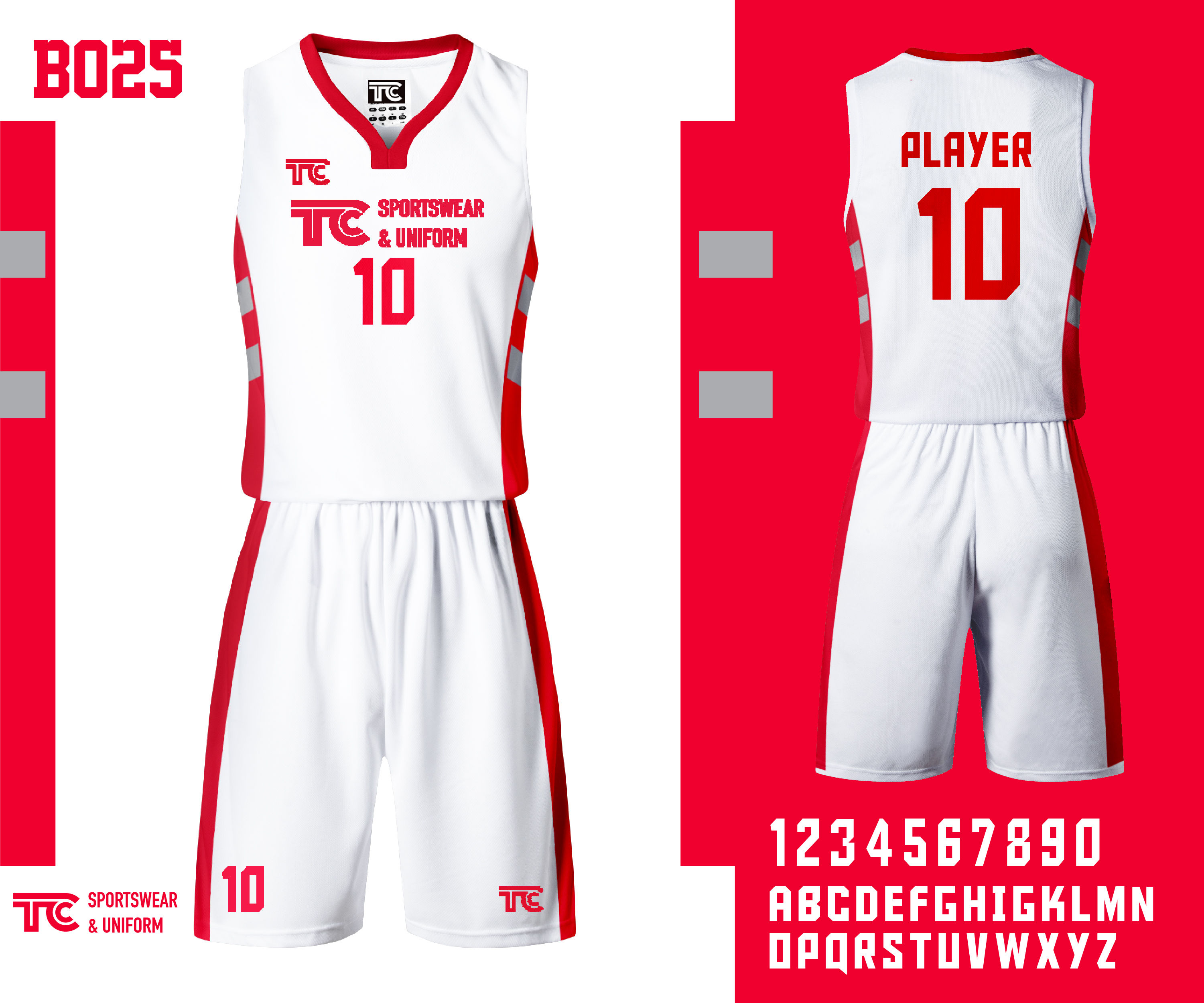 Basketball Jersey 籃球衫 (Design Template 參考設計 B025)