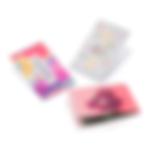 Cartes de visite pliées