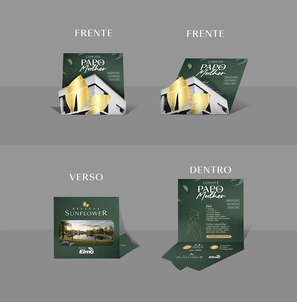 cartao design grafico reserva sunflower