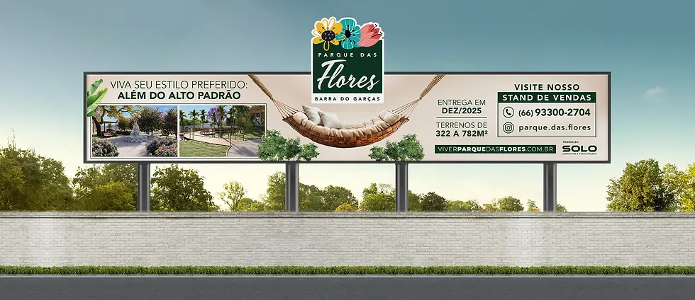outdoor duplo parque das flores desgin grafico