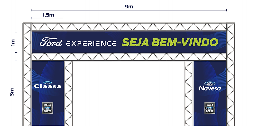 sinalização ford design grafico