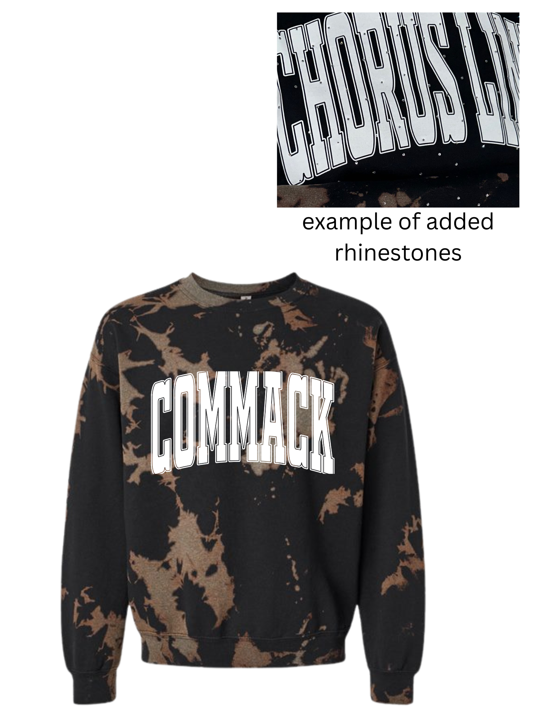 Commack Sport Bleached Hoodie/Crew