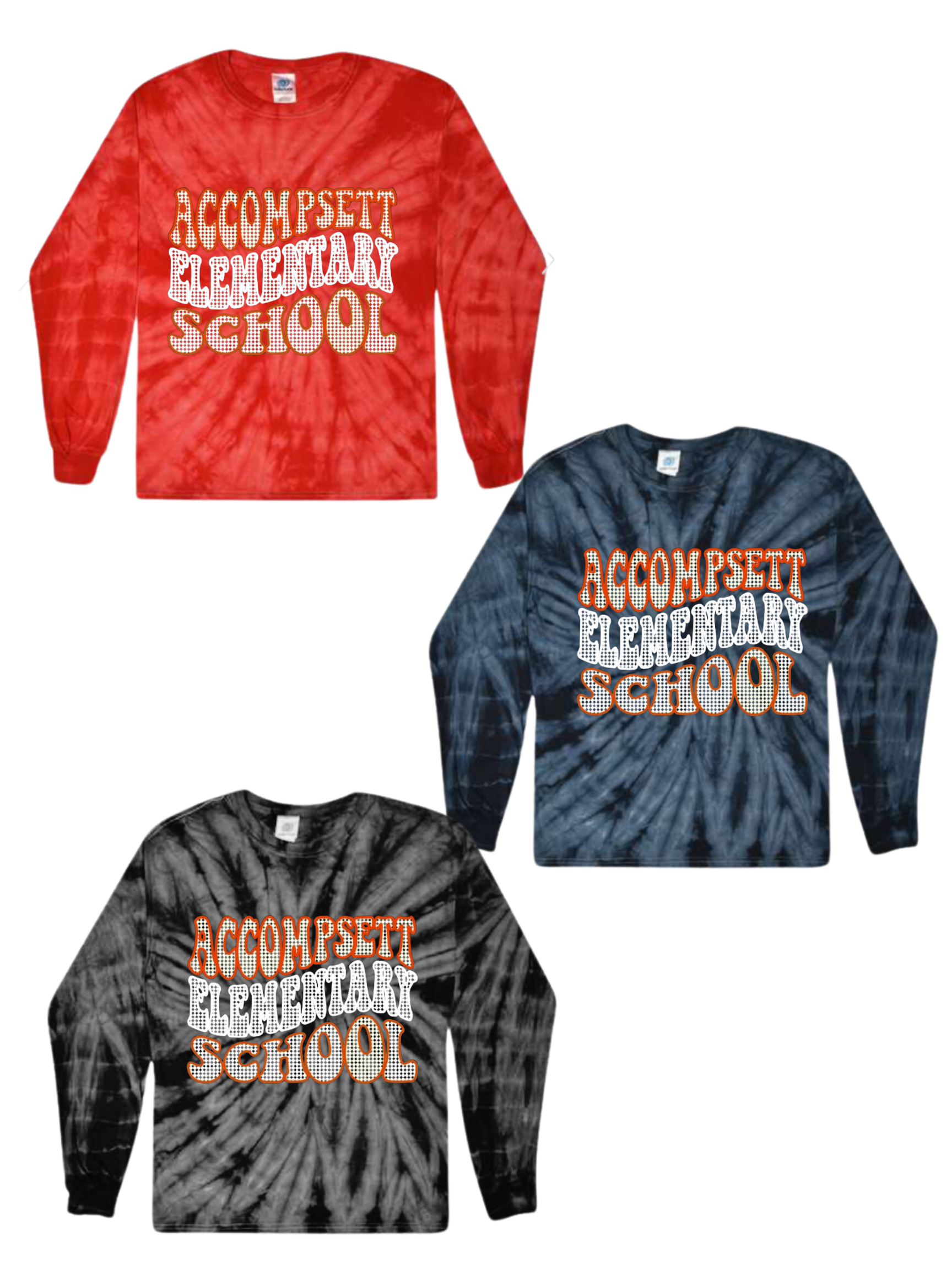 Accompsett Retro Shimmer Long Sleeve Tie Dye