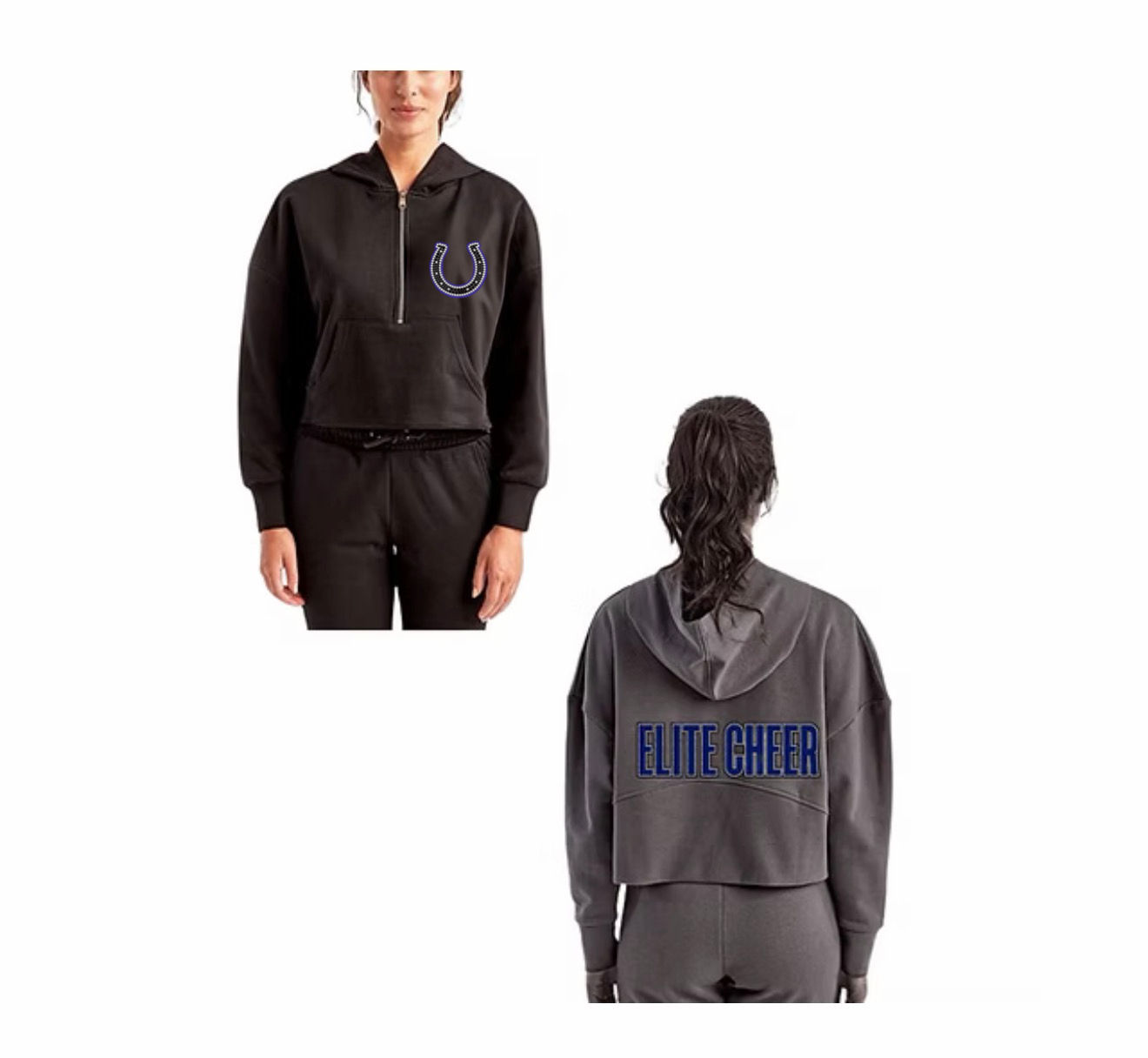 NS ELITE Cheer Adult Quarter Zip Cropped