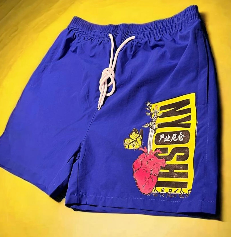 PURE HEART SWIM SHORTS