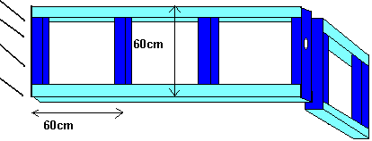 Pour une casquette. Même système que pour le bar mais à l'envers, la hauteur est de 60 cm environ, pour un plafond de 2,50 m.