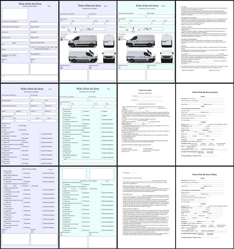 Miniature : Contrat grand utilitaire 13.6