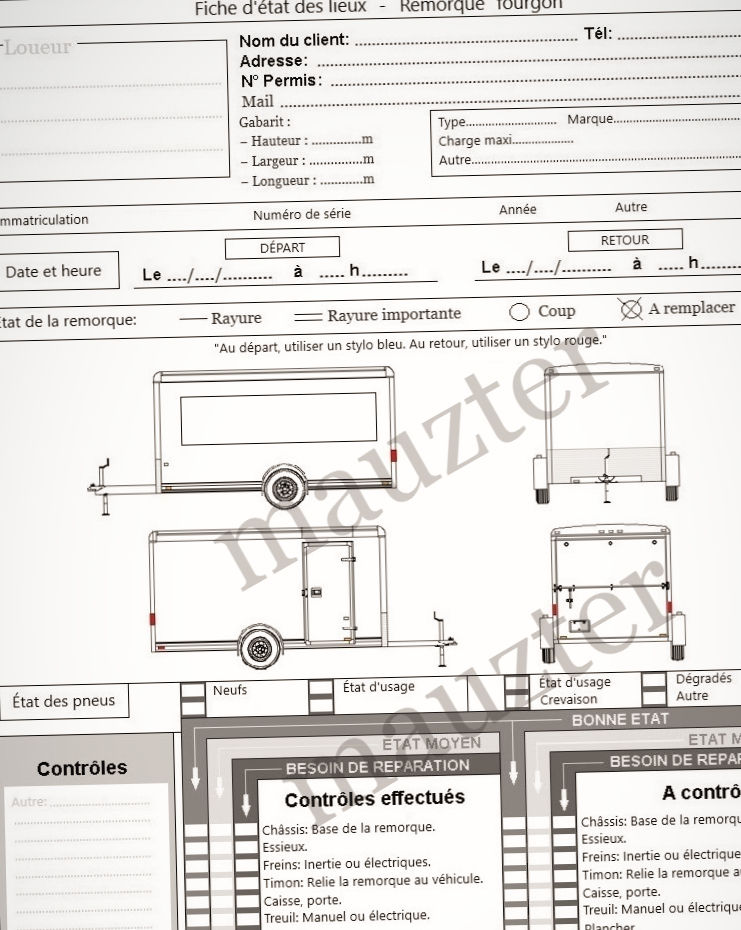 Remorque fougon simple essieu 9.1