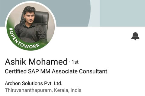 LinkedIn profile of a successfully placed Archon Solutions student, highlighting career achievements through SAP, Selenium, DevOps, Python, Java, and Data Analytics training. Renowned for the best IT training in Kochi and Kerala, Archon transforms students into industry-ready professionals.