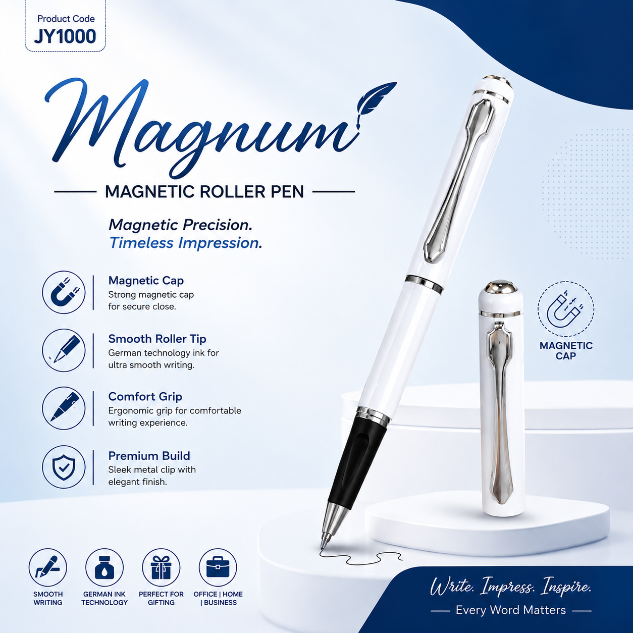 Metal Ball / Roller Pen (JY1000;650826)