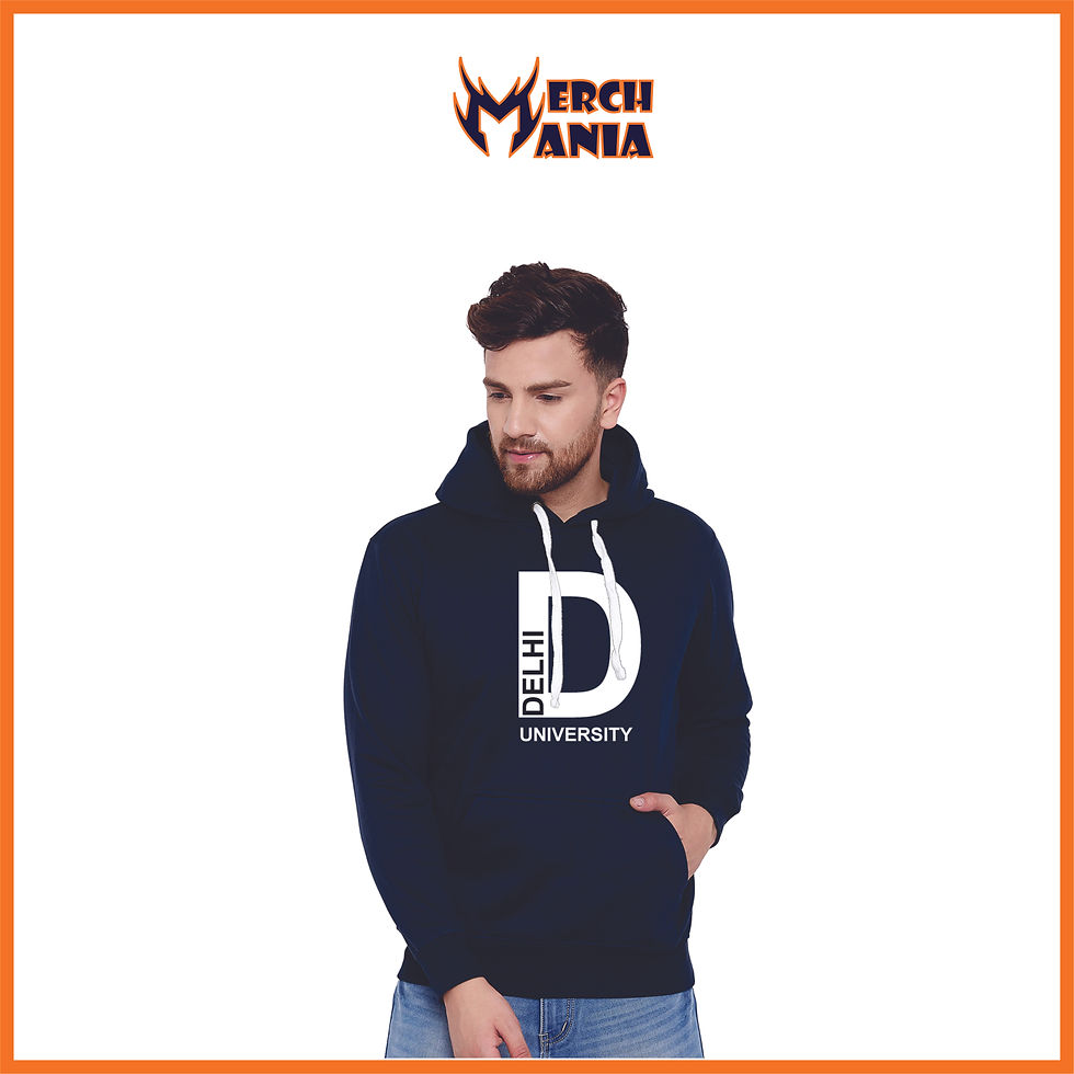Unisex Delhi University Hoodies with Your Custom Name