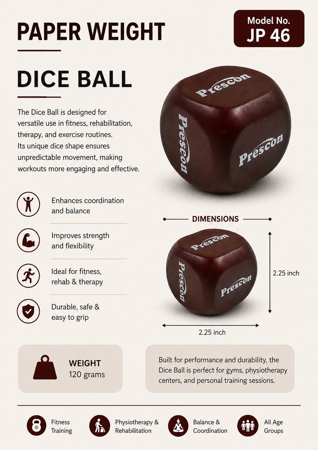 Paper Weight ? Dice Ball (JK700826-JP46)