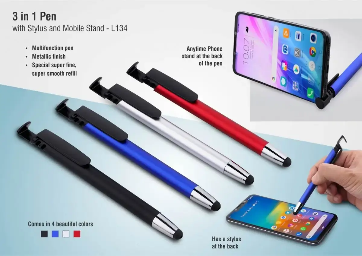 PP- L134 | 3 in 1 Pen with stylus and mobile stand