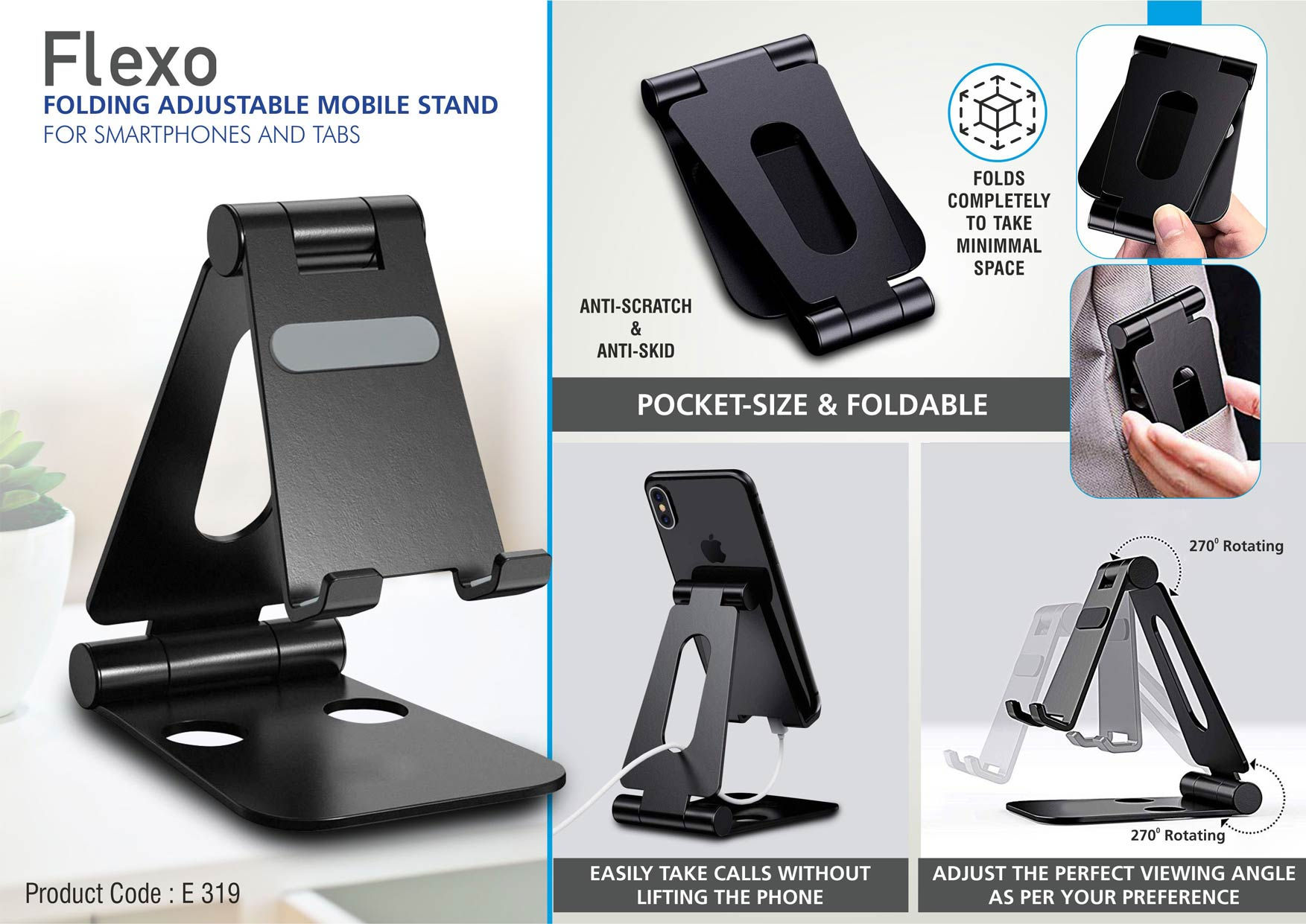 PP-E319 / Metal Mobile Stand