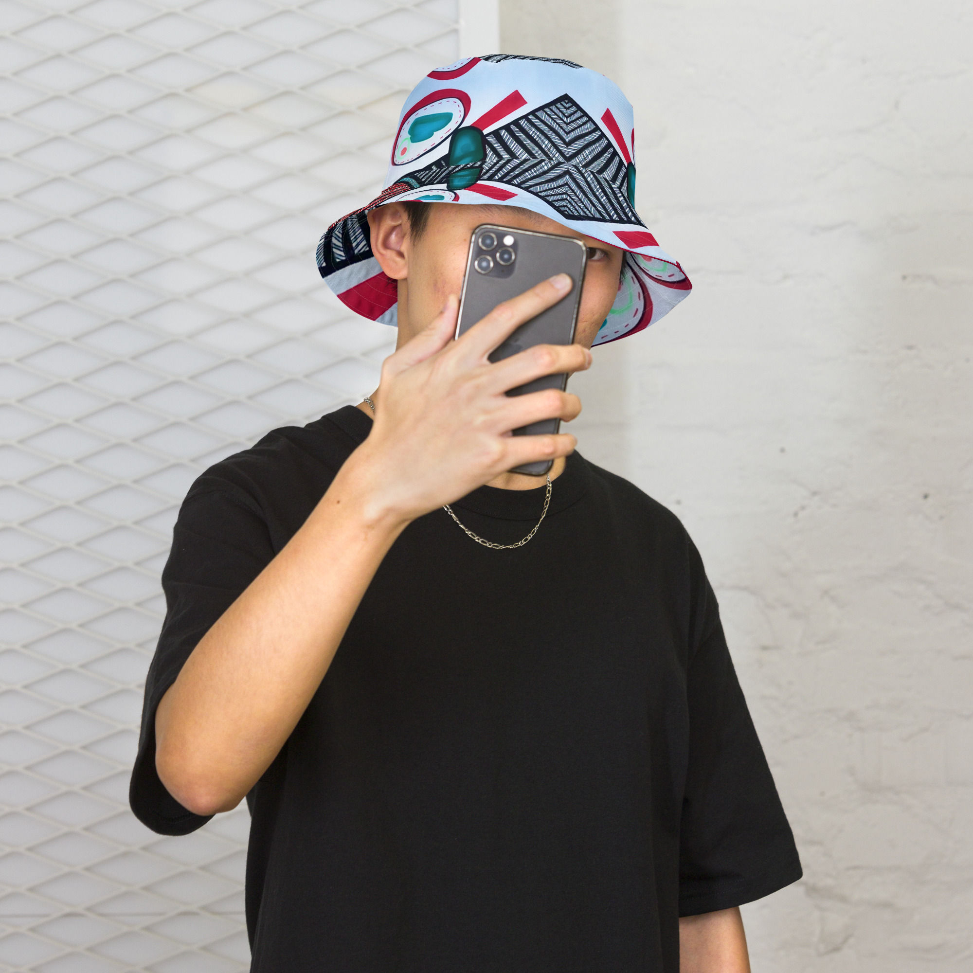 Sunny - All-Over Print Reversible Bucket Hat