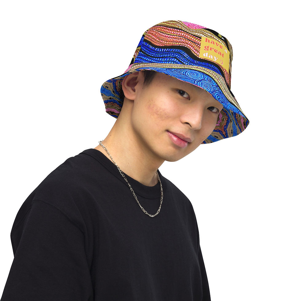 Thumbnail: Eyes of the Beholder - All-Over Print Reversible Bucket Hat
