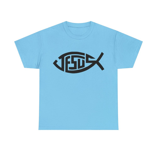 Clique Baits - Jesus - Fish T-Shirt (Black Lettering)