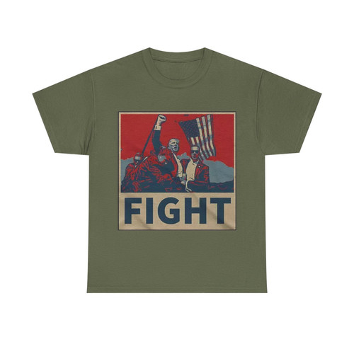 TRUMP FIGHT POSTER STYLE T-SHIRT - Image 7