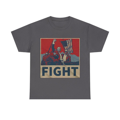 TRUMP FIGHT POSTER STYLE T-SHIRT - Image 9