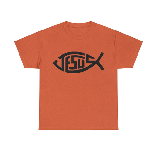 Clique Baits - Jesus - Fish T-Shirt (Black Lettering) - Image 11