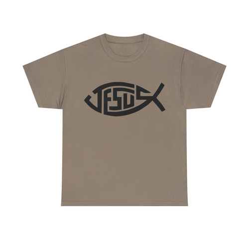 Clique Baits - Jesus - Fish T-Shirt (Black Lettering) - Image 10