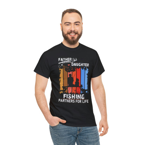 Father & Daughter - Fishing Partners For Life Tee - Image 5