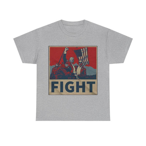 TRUMP FIGHT POSTER STYLE T-SHIRT - Image 6