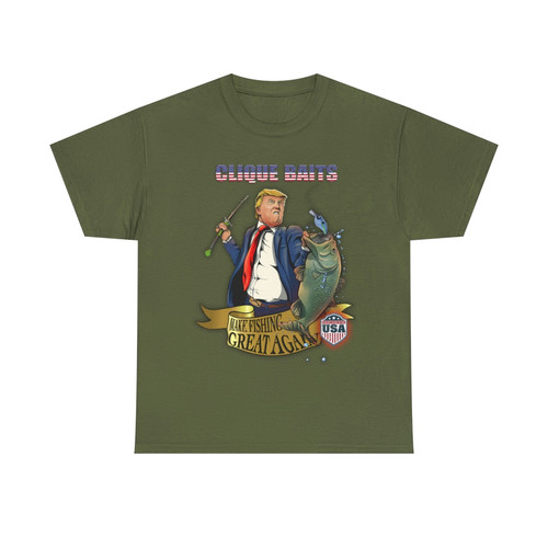 Clique Baits - Trump - Make Fishing Great Again - T-Shirt - Image 10