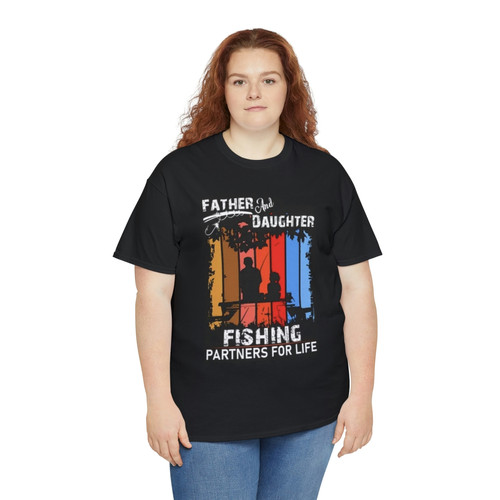 Father & Daughter - Fishing Partners For Life Tee - Image 7