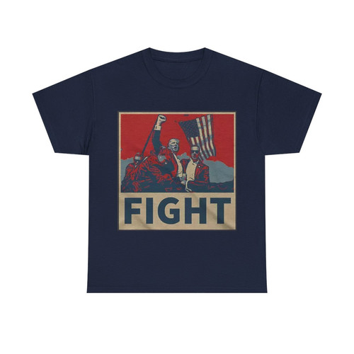 TRUMP FIGHT POSTER STYLE T-SHIRT - Image 11