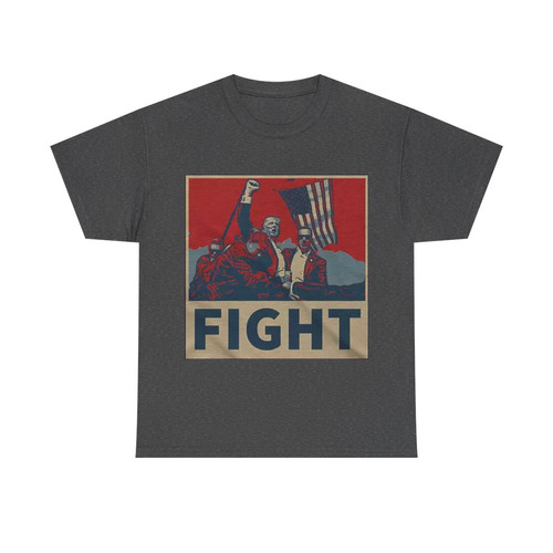 TRUMP FIGHT POSTER STYLE T-SHIRT - Image 8