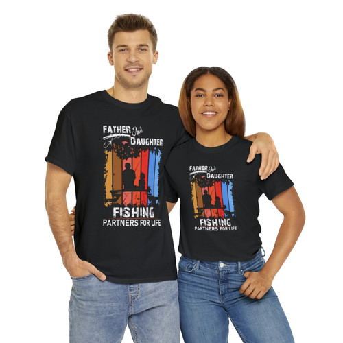 Father & Daughter - Fishing Partners For Life Tee - Image 10