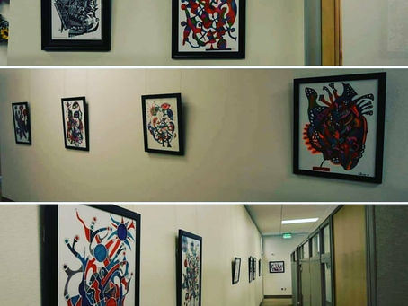El Gascón Art proudly displayed in the halls of Las Vegas City Hall - JUNE 2020