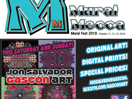 Great Time With Amazing Artists Creating Fantastic Murals for Mural Mecca Mural Fest 2019!