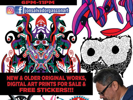 GASCÓN Art on SALE at APRIL MAIN STREET ART WALK!