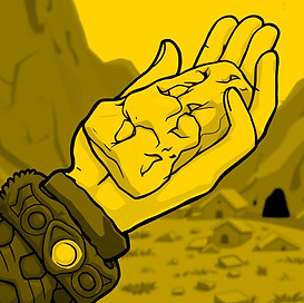 gold nugget in a viking hand.jpg