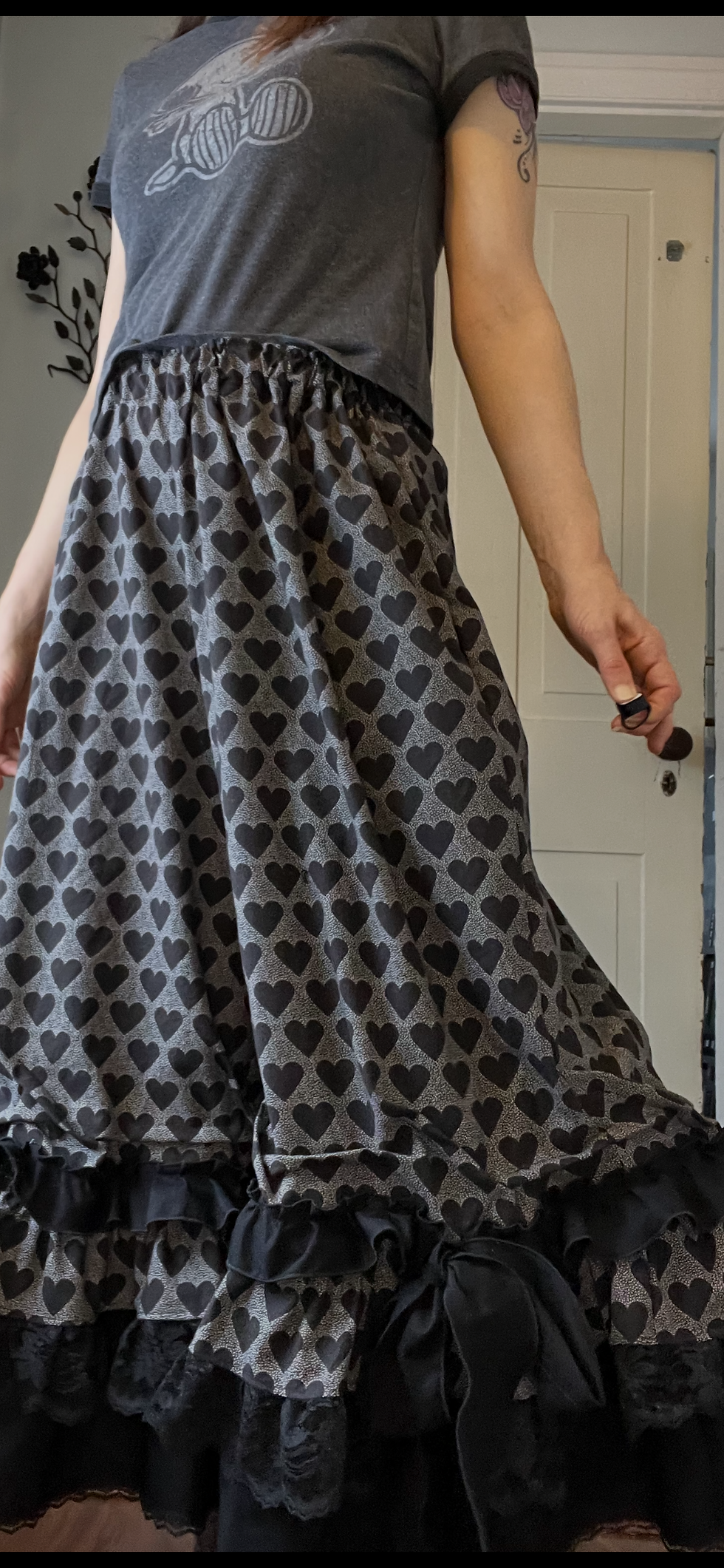 Thumbnail: Black Hearts Ruffly Bowtie Bloomers!! M/L