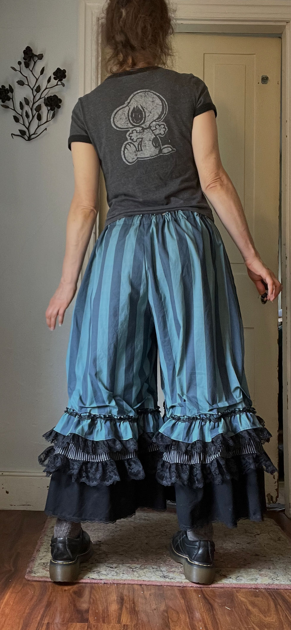 Thumbnail: Blue Stripe Ruffly Lacy Bowtie Bloomers!! M/L