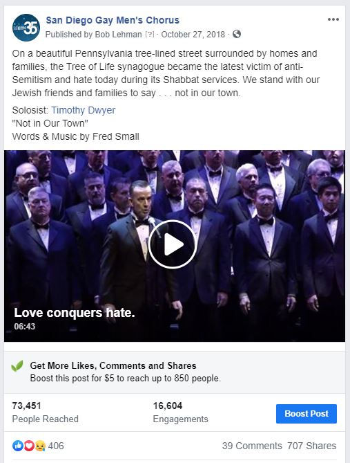 Facebook - Love Conquers Hate