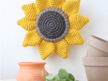 Decorative Sunflower Free Crochet Pattern