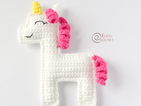 Flat Unicorn Amigurumi Free Crochet Pattern