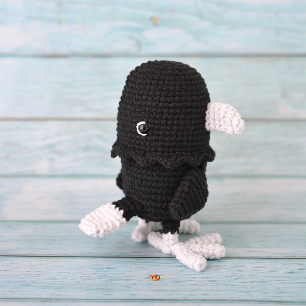 Thumbnail: Kieran the RAVEN | PDF Amigurumi Crochet pattern | English only