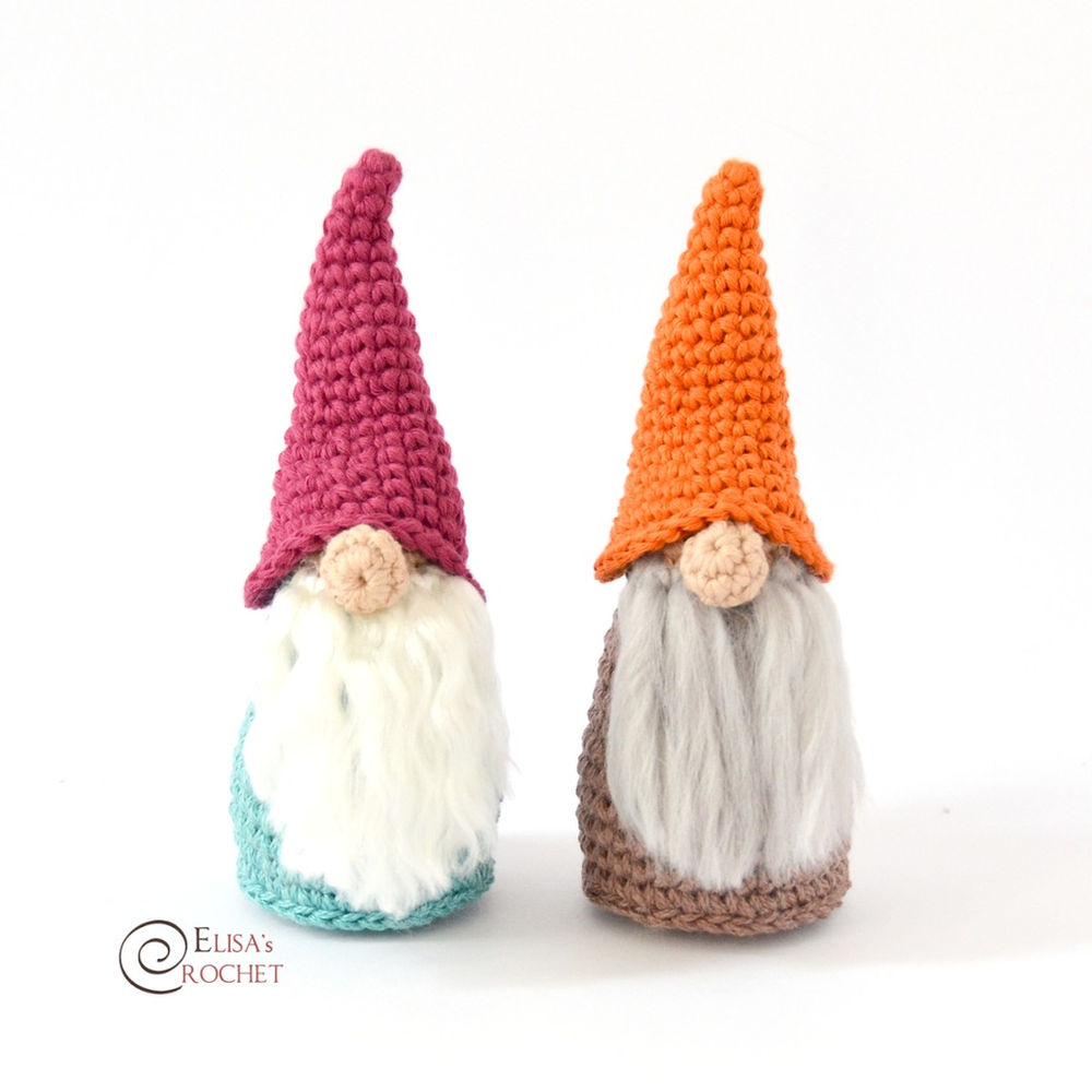 Gnomes Free Crochet Pattern By Elisa's Crochet