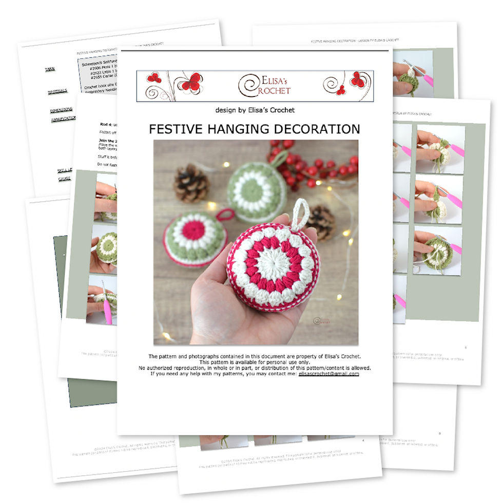 PDF pattern with step-by-step pictures