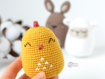 Chick Easter Egg Free Crochet Pattern
