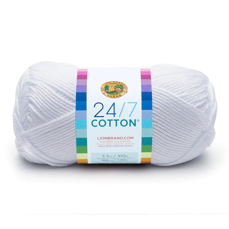 24/7  White color  Lion Brand 