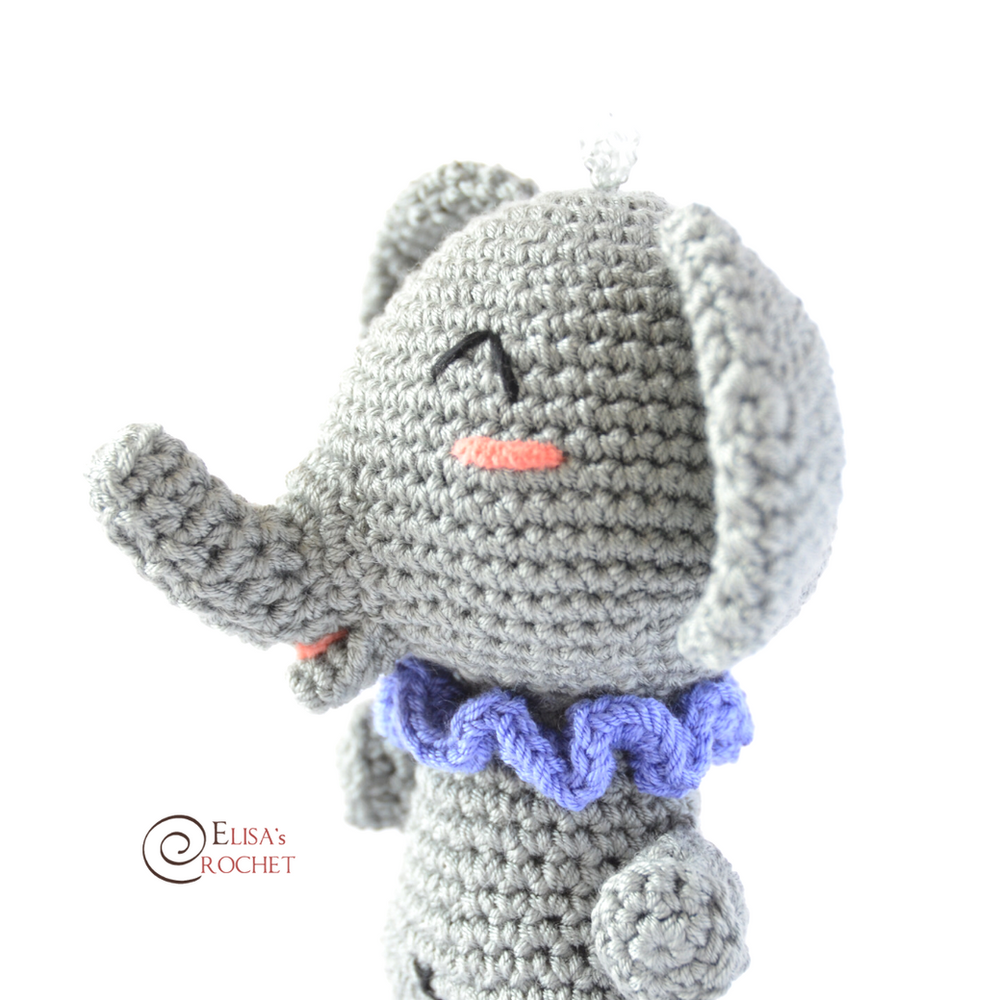 Baby Elephant Free Crochet Pattern By Elisa's Crochet