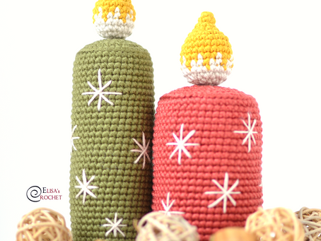 Christmas Candles Free Crochet Pattern
